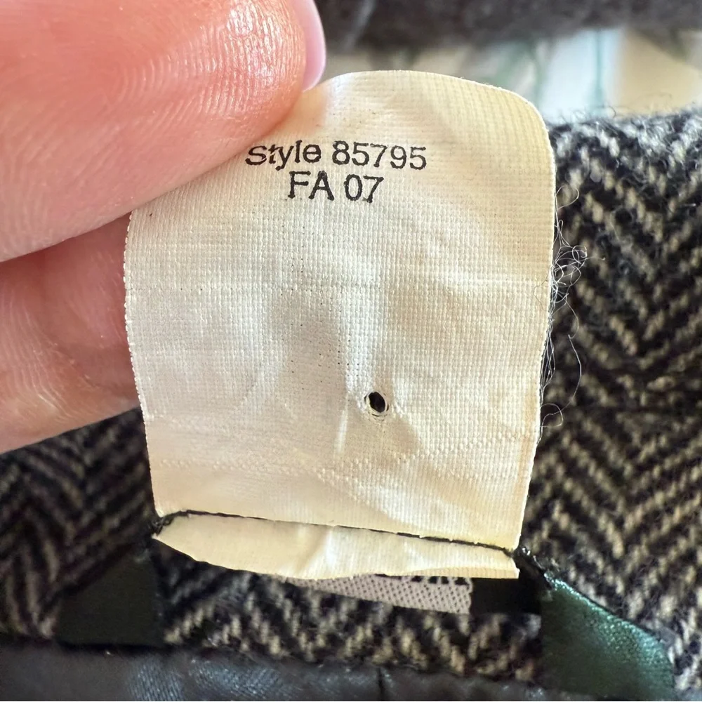 J.Crew Herringbone 100% Wool Norfolk Jacket Preppy Collegiate Timeless Size 10 - Picture 4 of 10